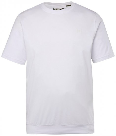 Men+ 308 T-paita bellyfit Valkoinen - T-paidat - Isot T-paidat 2XL – 14XL