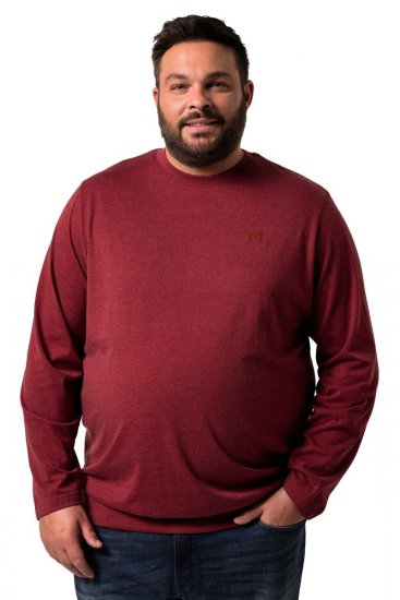 Men+ 313 Pitkähihainen T-paita bellyfit Kuparinruskea - T-paidat - Isot T-paidat 2XL – 14XL