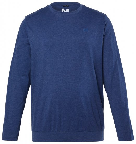 Men+ 313 Pitkähihainen T-paita bellyfit Yönsininen - T-paidat - Isot T-paidat 2XL – 14XL