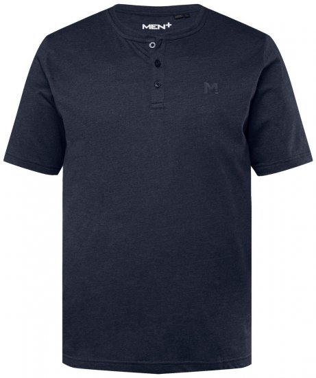 Men+ 365 Henley-paita Tummansininen - T-paidat - Isot T-paidat 2XL – 14XL