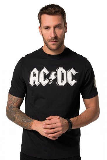 JP1880 AC/DC Classic Logo Band T-Shirt Black - T-paidat - Isot T-paidat 2XL – 14XL