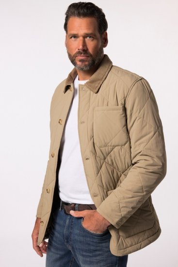 JP1880 836628 Tikattu takki western-tyyliin Tummanbeige - Takit - Miesten Takit, isot koot – 2XL – 12XL