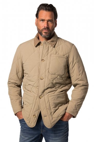 JP1880 836628 Tikattu takki western-tyyliin Tummanbeige - Takit - Miesten Takit, isot koot – 2XL – 12XL