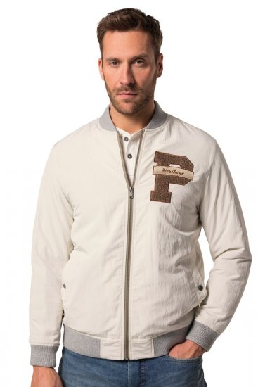 JP1880 836786 Collegetakki merkillä Luonnonvalkoinen - Takit - Miesten Takit, isot koot – 2XL – 12XL