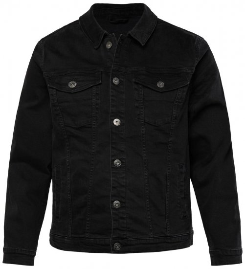 JP1880 836791 Farkkutakki neljällä taskulla Musta - Takit - Miesten Takit, isot koot – 2XL – 12XL