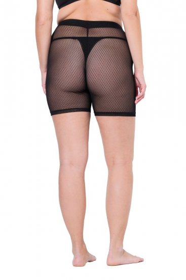 Ulla Popken 836805 Pilkulliset hankautumista estävät shortsit Musta - Hankautumista estävät shortsit - 
