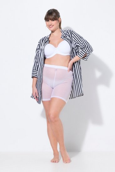 Ulla Popken 836805 Pilkulliset hankautumista estävät shortsit Valkoinen - Hankautumista estävät shortsit - 