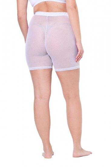 Ulla Popken 836805 Pilkulliset hankautumista estävät shortsit Valkoinen - Hankautumista estävät shortsit - 