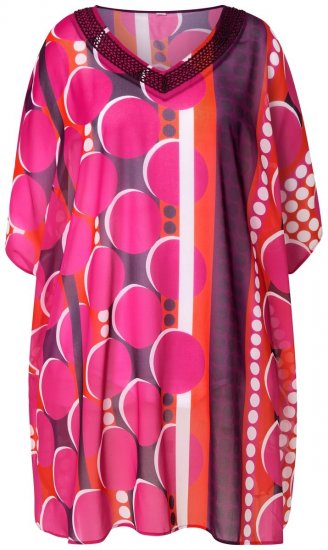 Ulla Popken 836864 Mekko Roosa - Kaftaanit - 