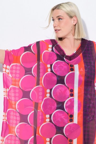 Ulla Popken 836864 Mekko Roosa - Kaftaanit - 