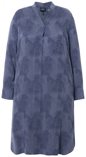 Ulla Popken 837069 Kukkakuvioinen mekko Tummansininen - Midimekot - Midimekot isoissa ko'oissa