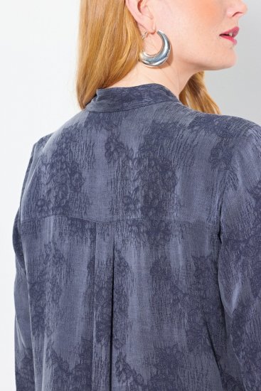 Ulla Popken 837069 Kukkakuvioinen mekko Tummansininen - Midimekot - Midimekot isoissa ko'oissa