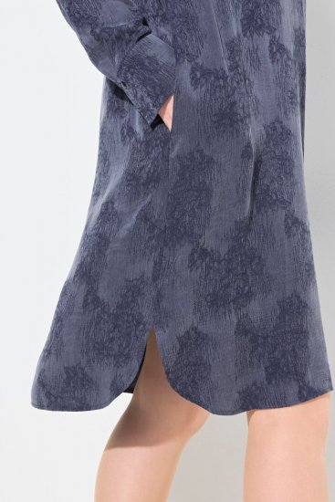 Ulla Popken 837069 Kukkakuvioinen mekko Tummansininen - Midimekot - Midimekot isoissa ko'oissa