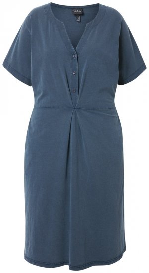 Ulla Popken 837403 Lyhythihainen jerseymekko Tummansininen - Trikoomekot - 