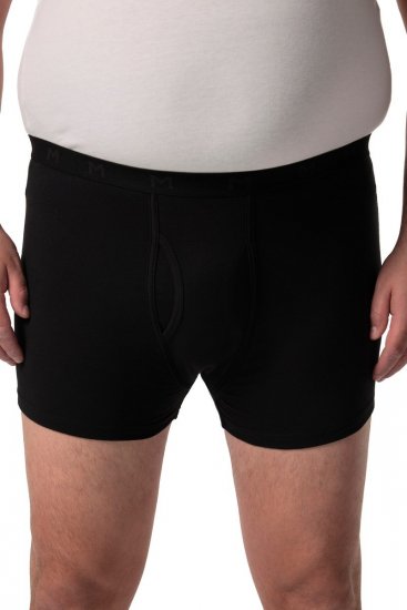 Men+ 678 Bokserit bellyfit FLEXLASTIC® Musta 2 kpl - Alusvaatteet & uimavaatteet - Miesten Isot alusvaatteet 