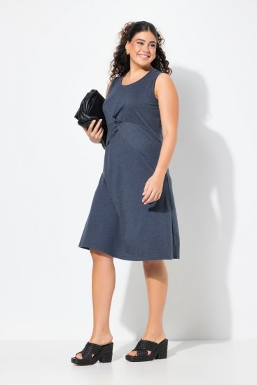 Ulla Popken 837874 Hihaton jerseymekko Tummansininen - Trikoomekot - 