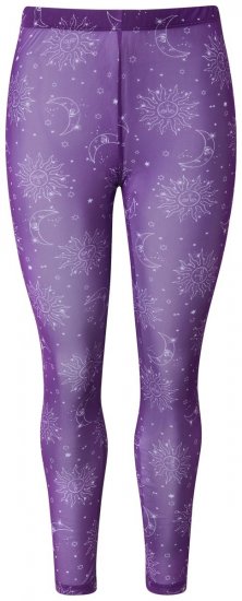 Ulla Popken 837935 Kuviolliset sukkaleggingsit Violetti - Sukkahousut & sukat - 
