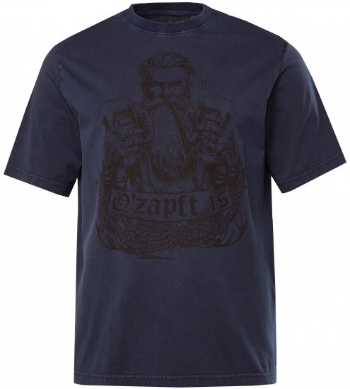 JP1880 O’zapft is! Design Vintage Look T-Shirt Navy Blue - T-paidat - Isot T-paidat 2XL – 14XL