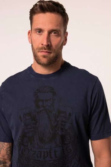 JP1880 O’zapft is! Design Vintage Look T-Shirt Navy Blue - T-paidat - Isot T-paidat 2XL – 14XL