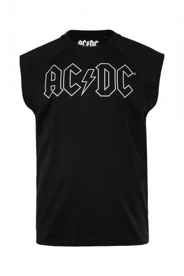 JP1880 AC/DC Classic Logo Band Tank Top Black - T-paidat - Isot T-paidat 2XL – 14XL