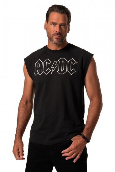 JP1880 AC/DC Classic Logo Band Tank Top Black - T-paidat - Isot T-paidat 2XL – 14XL