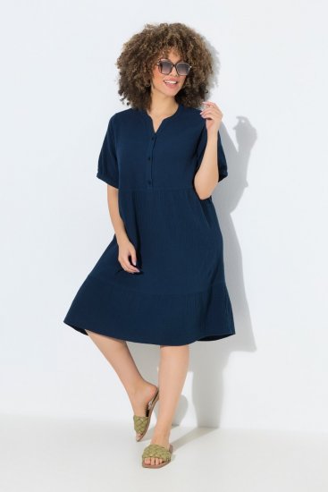 Ulla Popken 838567 Lyhythihainen mekko Monivärinen - Midimekot - Midimekot isoissa ko'oissa