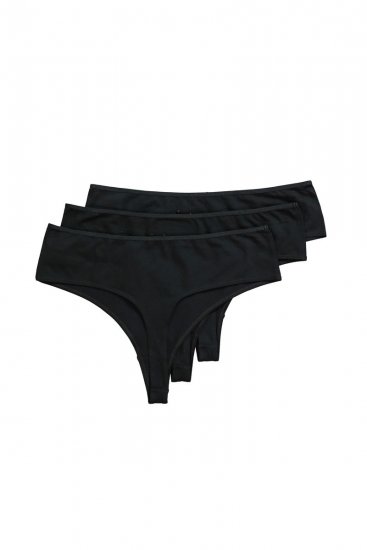 Ulla Popken 838637 String-alushousut 3 kpl Musta - Alushousut - 