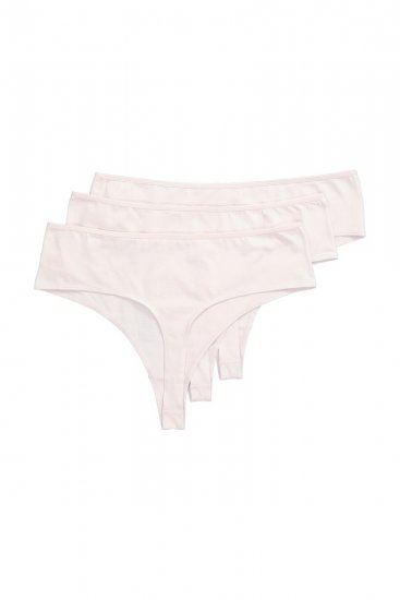 Ulla Popken 838637 String-alushousut 3 kpl Beige - Alushousut - 