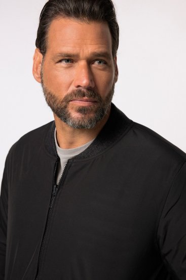 JP1880 838875 Käännettävä collegetakki Musta - Takit - Miesten Takit, isot koot – 2XL – 12XL