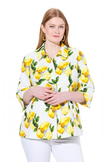 Ulla Popken 838952 Takki Valkoinen - Takit - Naisten takit plus-koossa