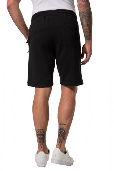 JP1880 Bermuda Sweatshorts Stomach Fit Black - Collegehousut ja collegeshortsit - Miesten Isot collegehousut ja collegeshortsit