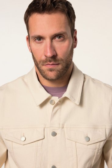 JP1880 839551 Farkkutakki luomupuuvillaa Vaaleanbeige - Takit - Miesten Takit, isot koot – 2XL – 12XL