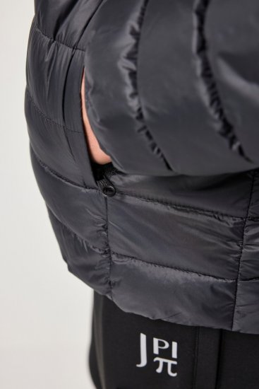 Jay-Pi Jacket Lightly Quilted Warm Black - Takit - Miesten Takit, isot koot – 2XL – 12XL