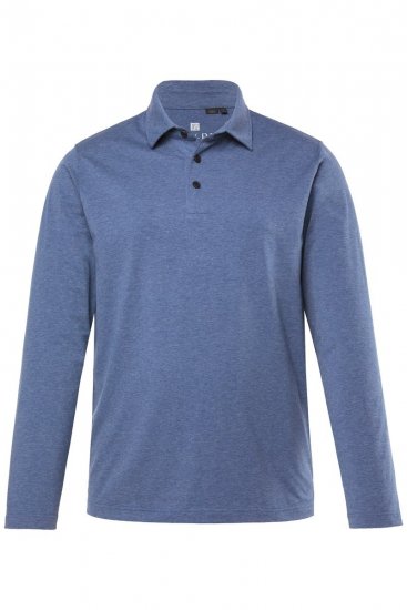 JAY-PI Quickdry Polo Long Sleeve Blue - Pikeepaidat - Miesten isot pikeepaidat