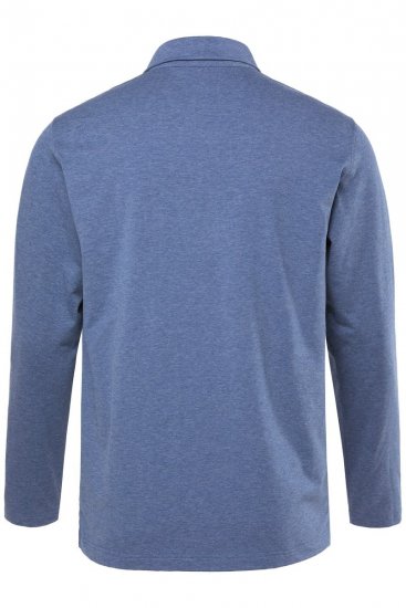 JAY-PI Quickdry Polo Long Sleeve Blue - Pikeepaidat - Miesten isot pikeepaidat