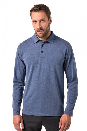 JAY-PI Quickdry Polo Long Sleeve Blue - Pikeepaidat - Miesten isot pikeepaidat