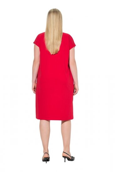 Ulla Popken 839896 Jerseymekko strassikoristeilla Roosa - Iltapuvut - Juhlamekot plus-koossa