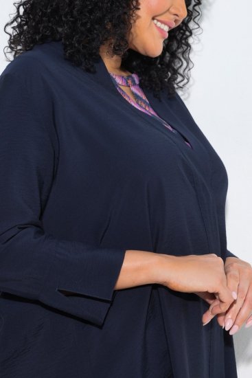 Ulla Popken 840210 Neuletakki Tummansininen - Ulla Popken - Ulla Popken plus-size-vaatteet