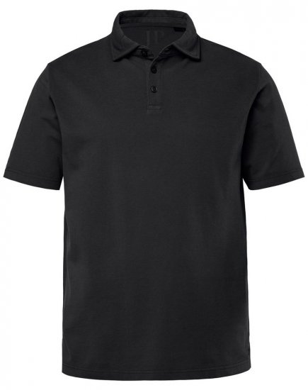 JP1880 Polo Shirt Pique Vintage Black - Pikeepaidat - Miesten isot pikeepaidat