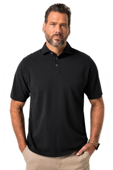 JP1880 Polo Shirt Pique Vintage Black - Pikeepaidat - Miesten isot pikeepaidat