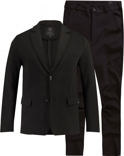 JP1880 Manhattan Flexnamic Business Jersey Suit Black - Puvut ja pikkutakit - Pukuja suurissa mitoissa