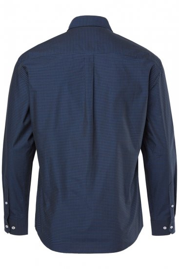 JP1880 Shirt Long Sleeve Kent Collar Navy - Kauluspaidat - Miesten isot kauluspaidat 2XL – 8XL