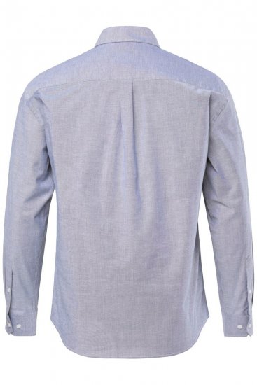 JP1880 Oxford Shirt Long Sleeve Denim Blue - Kauluspaidat - Miesten isot kauluspaidat 2XL – 8XL