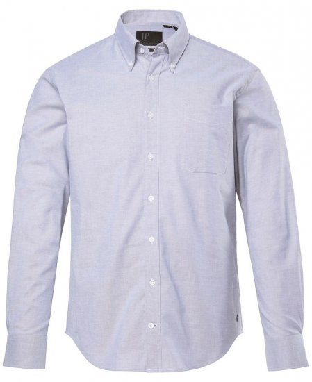 JP1880 Oxford Shirt Flexnamic Long Sleeve Grey - Kauluspaidat - Miesten isot kauluspaidat 2XL – 8XL