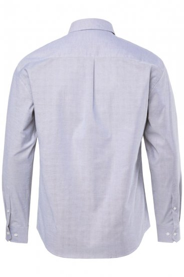 JP1880 Oxford Shirt Flexnamic Long Sleeve Grey - Kauluspaidat - Miesten isot kauluspaidat 2XL – 8XL