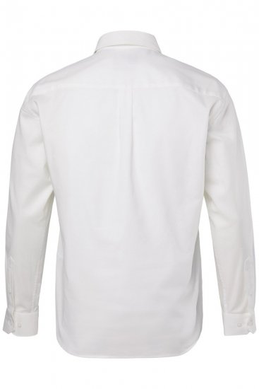 JP1880 Oxford Shirt Flexnamic Long Sleeve Snow White - Kauluspaidat - Miesten isot kauluspaidat 2XL – 8XL