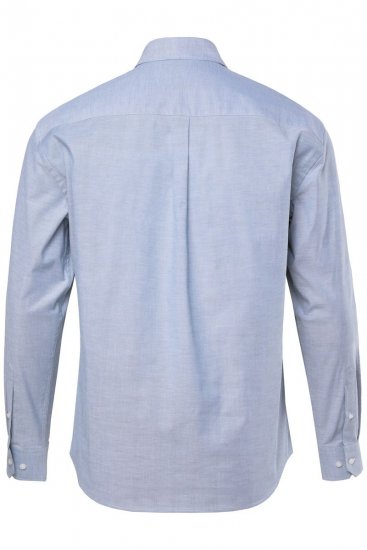 JP1880 Oxford Shirt Flexnamic Long Sleeve Ash Turquoise - Kauluspaidat - Miesten isot kauluspaidat 2XL – 8XL