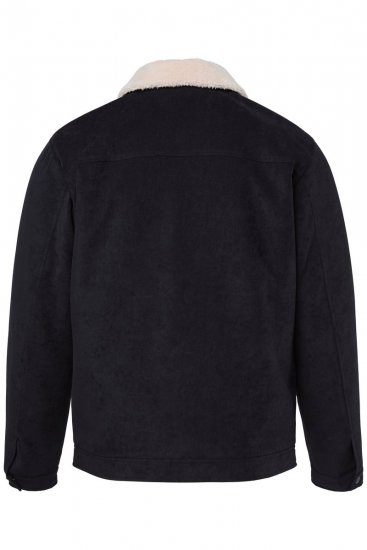 Men+ 545 Takki teddykauluksella Musta - Takit - Miesten Takit, isot koot – 2XL – 12XL