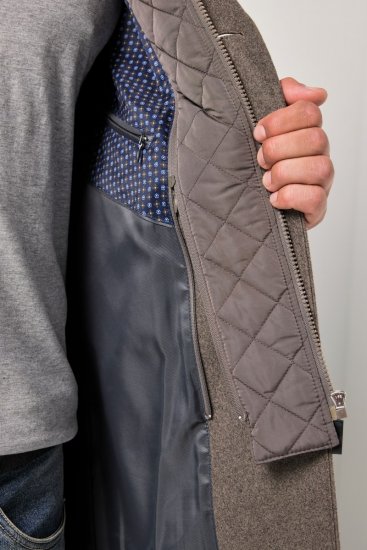 JP1880 Coat Flexnamic Quilted Insert Grey TALL - TALL takit - TALL-takit pitkille miehille