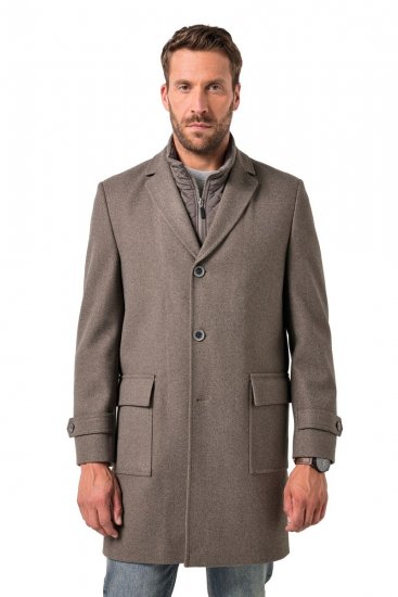 JP1880 Coat Flexnamic Quilted Insert Grey TALL - TALL takit - TALL-takit pitkille miehille